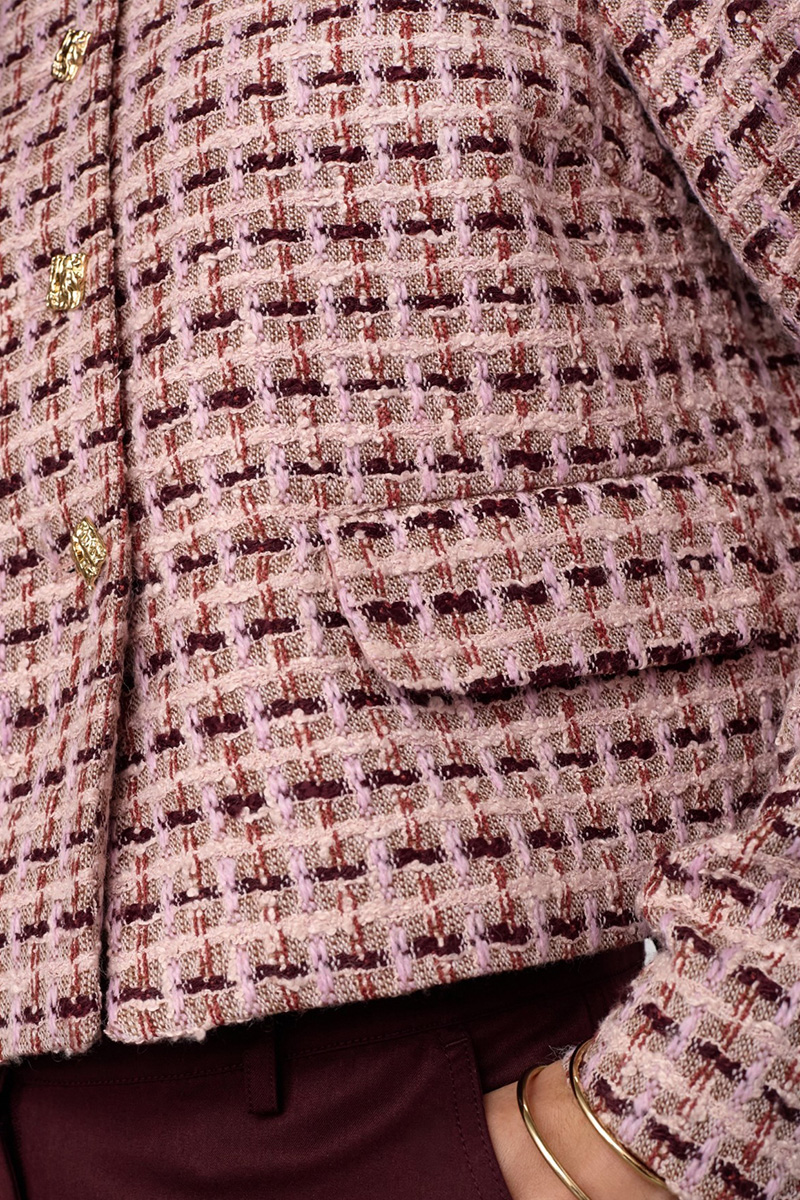 TikaCC Boucle Jacket Dusty Rose - Bilde 6