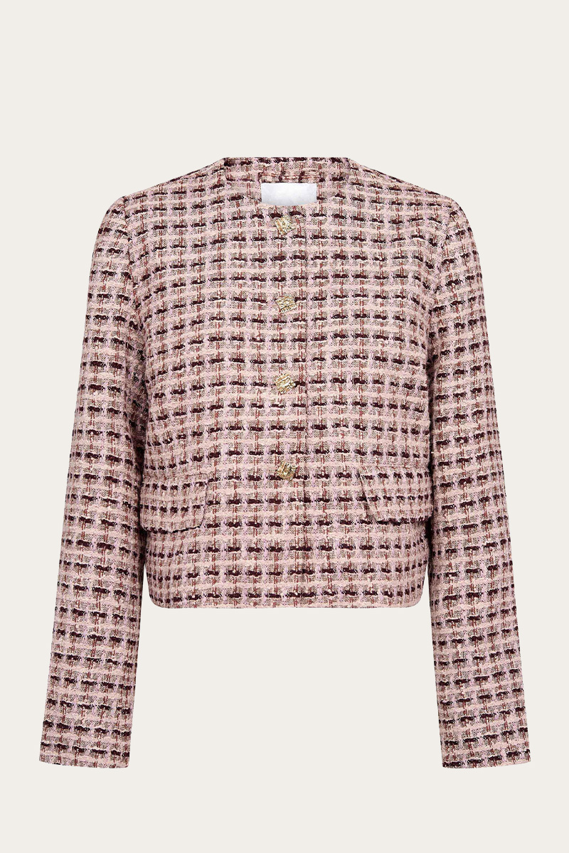 TikaCC Boucle Jacket Dusty Rose - Bilde 7