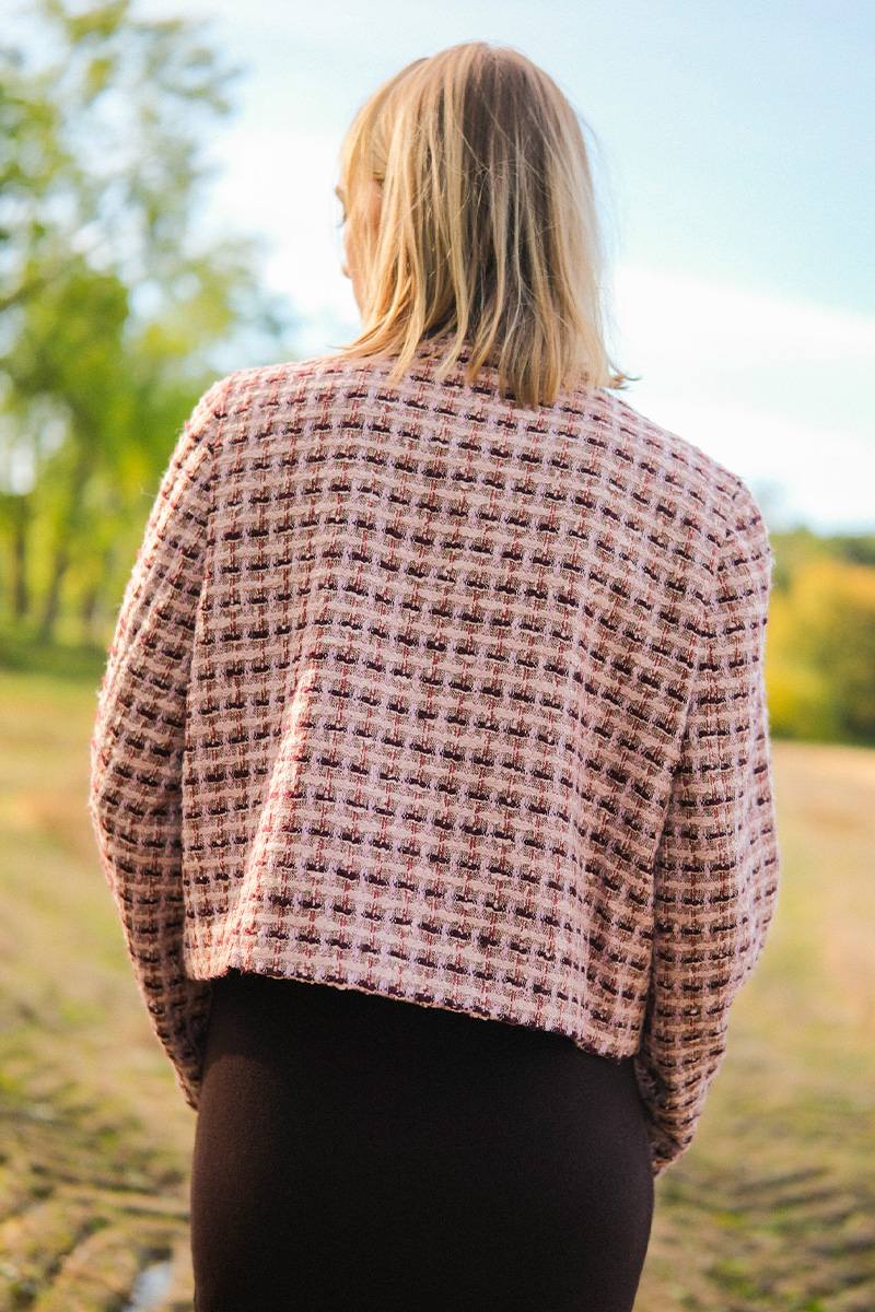 TikaCC Boucle Jacket Dusty Rose - Bilde 5