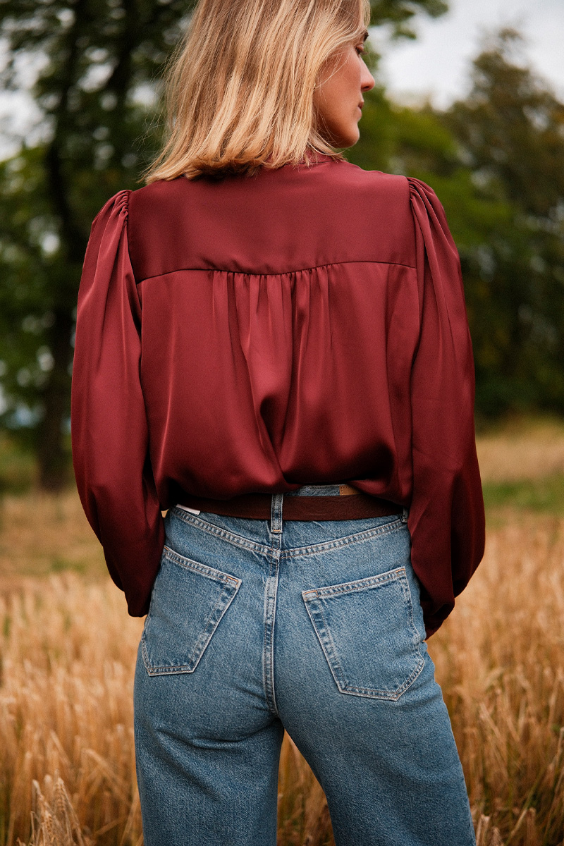 Trine Shirt Choco Truffle - Bilde 4