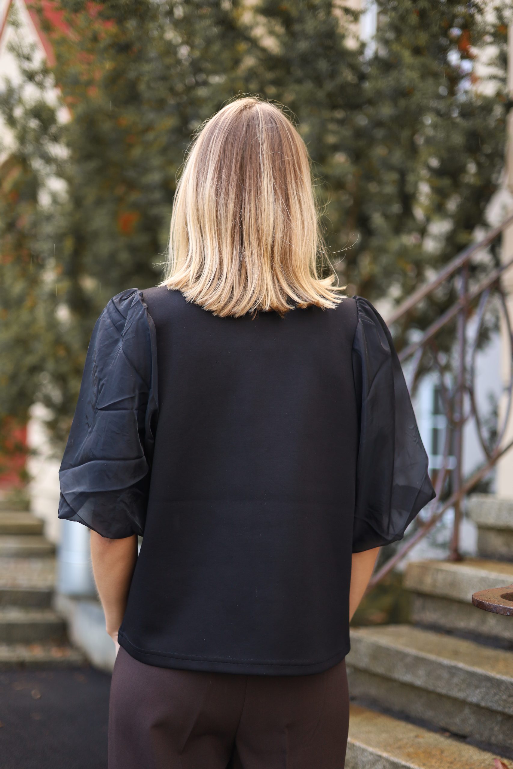 SLMarigold Puff Tee Black - Bilde 3