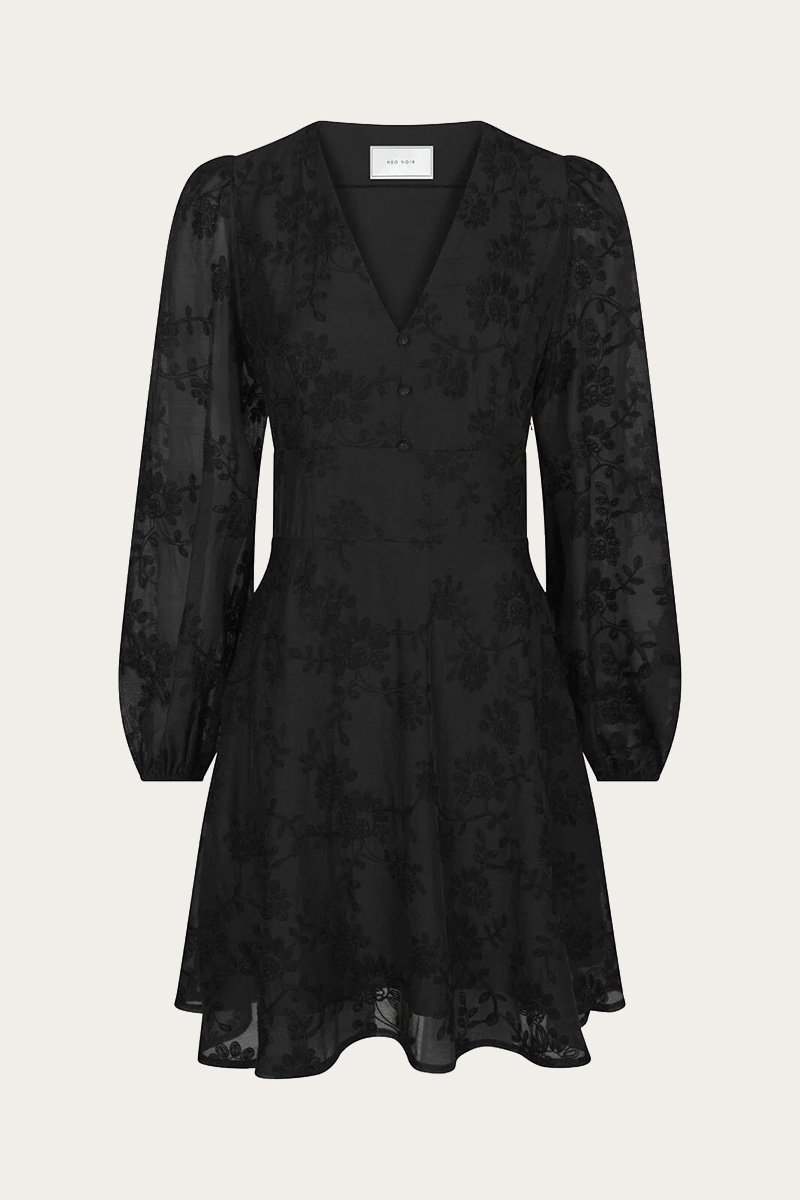 Milly Embroidery Dress Black - Bilde 5