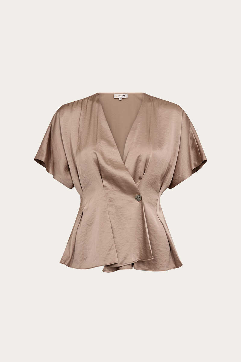 Sateen Blouse Almond