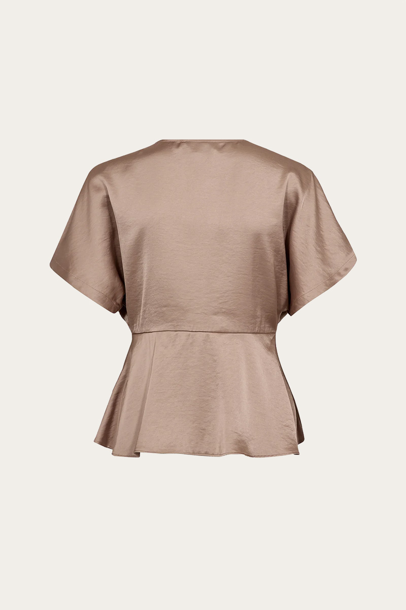 Sateen Blouse Almond - Bilde 2